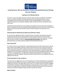 Resume Writing Services Online Free